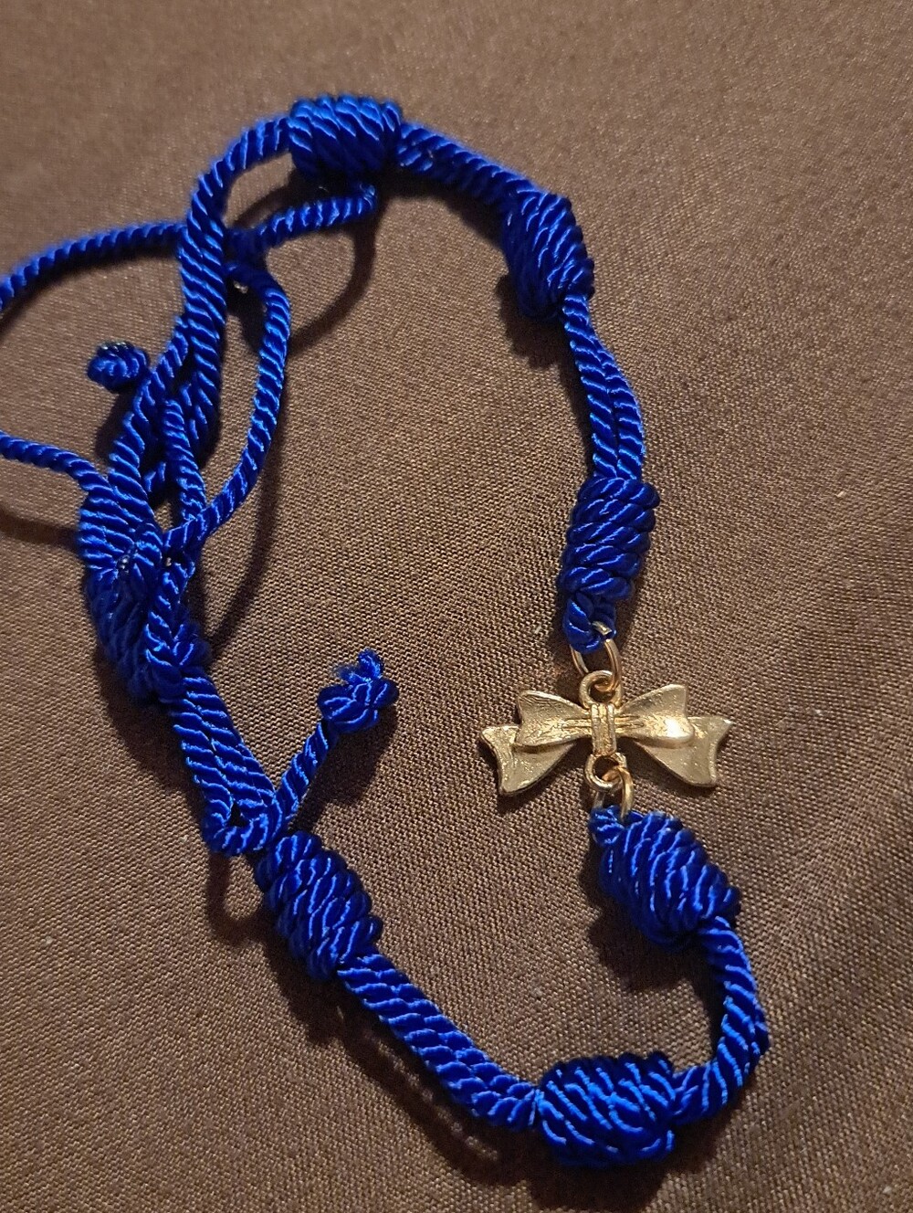 Blue Bow Bracelet